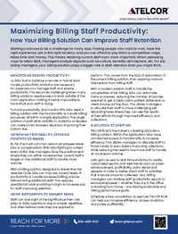 TELCOR RCM - Maximizing Billing Staff Productivity 2026