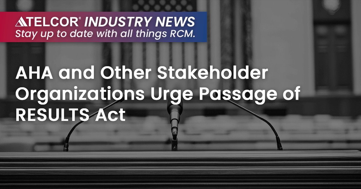 AHA and Other Stakeholder Organizations Urge Passage of RESULTS Act